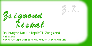 zsigmond kispal business card